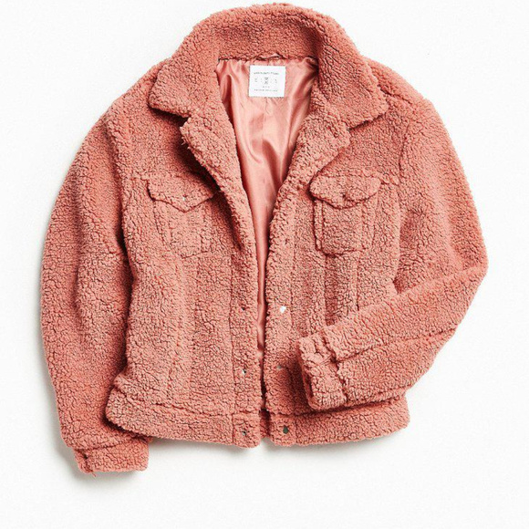 pink sherpa jacket